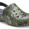 Crocs Baya Astarlı Clog Baskılı Polar Astarlı Unisex Kamuflaj Terlik 205975-97G