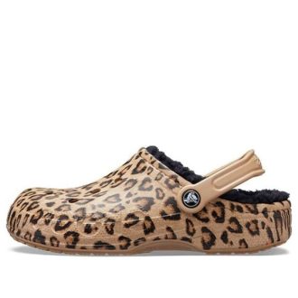 Crocs Baya Astarlı Clog Leopar Desenli Terlik 205975-98R