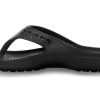 Crocs Baya Düz Parmak Arası Terlik Siyah 11999-001