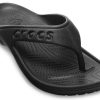 Crocs Baya Düz Parmak Arası Terlik Siyah 11999-001