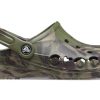 Crocs Baya Mermer Moda Açık Hava Unisex Askeri Yeşil Sandalet 206935-3TC