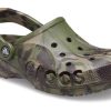 Crocs Baya Mermer Moda Açık Hava Unisex Askeri Yeşil Sandalet 206935-3TC