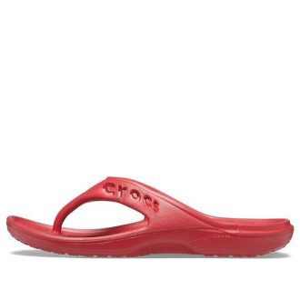 Crocs Baya Minimalist Günlük Düz Parmak Arası Terlik Kırmızı 11999-6EN