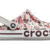 Crocs Bayaband Baskılı Klasik Ayakkabı “Beyaz Kahverengi Kırmızı” 205840-1CD