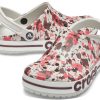 Crocs Bayaband Baskılı Klasik Ayakkabı “Beyaz Kahverengi Kırmızı” 205840-1CD