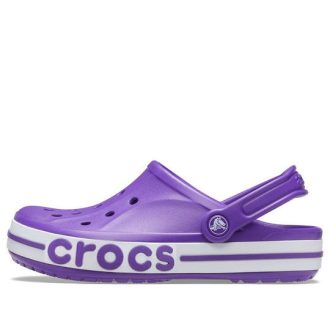 Crocs Bayaband Clog Aşınmaya Dayanıklı Rahat Plaj Sporları Unisex Mor Sandaletler 205089-520