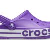 Crocs Bayaband Clog Aşınmaya Dayanıklı Rahat Plaj Sporları Unisex Mor Sandaletler 205089-520