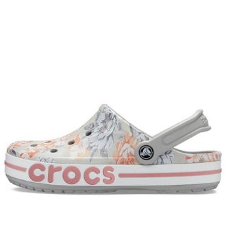 Crocs Bayaband Plaj Açık Gri Çiçekli Sandalet 206232-0GN
