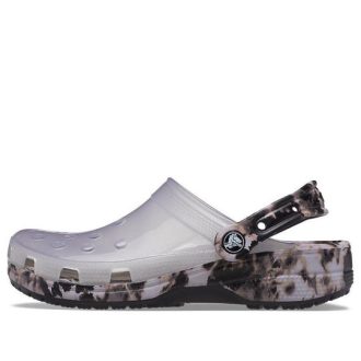 Crocs Classic Çamaşır Suyu Terliği “Yarı Saydam Siyah Beyaz” 207333-001