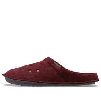 Crocs Classic Casual Thicken Stay Warm Unisex Şarap Kırmızısı Terlik 203600-60U