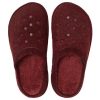 Crocs Classic Casual Thicken Stay Warm Unisex Şarap Kırmızısı Terlik 203600-60U