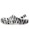 Crocs Classic Clog Hayvan Baskılı Plaj Sandaletleri Siyah Beyaz 206676-1DE