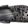 Crocs Classic Clog Kamuflaj Baskılı Plaj Sandaletleri Siyah Unisex 206454-001
