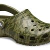 Crocs Classic Clog Kamuflaj Baskılı Plaj Yeşili Sandaletler 206454-309
