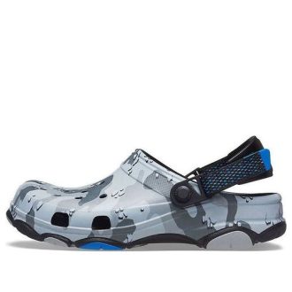 Crocs Classic Clog Çöl Kamuflajı Açık Hava Plaj Unisex Siyah Gri Sandalet 207305-097