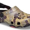 Crocs Classic Clog Çöl Kamuflaj Plaj Unisex Siyah Kahverengi Sandalet 207305-088