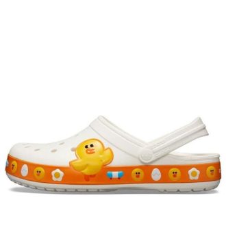 Crocs Classic Clog Line Friends Beach Beyaz Sarı Unisex Sandalet “Beyaz Sarı” 205791-100