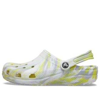 Crocs Classic Clog Marble Beach Sports Unisex Beyaz Gri Sandalet “Beyaz Gri” 206867-1FJ