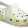 Crocs Classic Clog Marble Beach Sports Unisex Beyaz Gri Sandalet “Beyaz Gri” 206867-1FJ