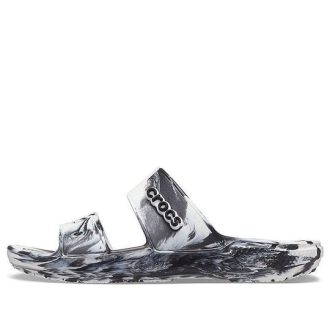 Crocs Classic Clog Mermer Plaj Spor Terlikleri Unisex Beyaz Siyah 207701-103