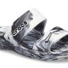 Crocs Classic Clog Mermer Plaj Spor Terlikleri Unisex Beyaz Siyah 207701-103