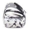 Crocs Classic Clog Mermer Plaj Spor Terlikleri Unisex Beyaz Siyah 207701-103