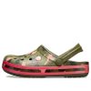 Crocs Classic Clog Plaj Sandaleti Yeşil Pembe 205579-3S9