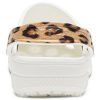 Crocs Classic Clog Plaj Sandaletleri Leopar Desenli Beyaz 206638-1D1