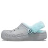 Crocs Classic Clog Sıcak Kalın Polar Astarlı Ayakkabı Unisex Gri Mavi 206633-0IG