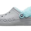 Crocs Classic Clog Sıcak Kalın Polar Astarlı Ayakkabı Unisex Gri Mavi 206633-0IG