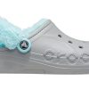 Crocs Classic Clog Sıcak Kalın Polar Astarlı Ayakkabı Unisex Gri Mavi 206633-0IG