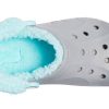 Crocs Classic Clog Sıcak Kalın Polar Astarlı Ayakkabı Unisex Gri Mavi 206633-0IG