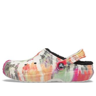 Crocs Classic Clog Tie Dye Ayakkabı Çok Renkli Siyah 206341-0C4