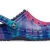 Crocs Classic Clog Tie Dye Baskılı Ayakkabı Koyu Mavi Unisex 207329-95T