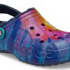 Crocs Classic Clog Tie Dye Baskılı Ayakkabı Koyu Mavi Unisex 207329-95T