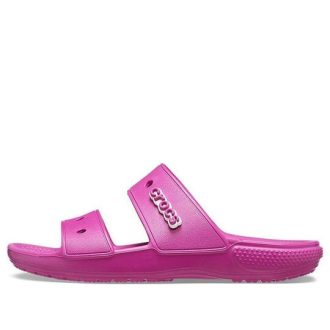 Crocs Classic Cozy Unisex Mor Kırmızı Sandalet 206761-6SV