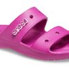 Crocs Classic Cozy Unisex Mor Kırmızı Sandalet 206761-6SV