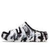 Crocs Classic Cozzzy Mermer Desenli Sandaletler “Siyah Beyaz” 207907