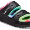 Crocs Classic Cozzzy Sprey Boyalı Sandaletler “Siyah Çok Renkli” 208046-0C4