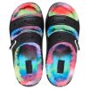 Crocs Classic Cozzzy Sprey Boyalı Sandaletler “Siyah Çok Renkli” 208046-0C4
