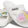 Crocs Classic Fur Sure 2 bantlı sandalet “Beyaz” 207405-100