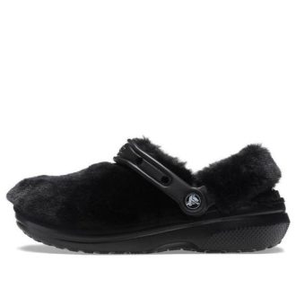 Crocs Classic Fur Sure Slip On Clogs “Siyah” 207303-001