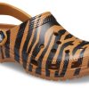 Crocs Classic Hayvan Baskılı Plaj Kaplan Çizgili Sarı Sandaletler 206676-2ZF