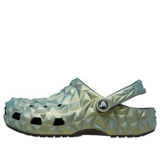 Crocs Classic Iridescent Geometric Clog “Yeşil” 209841-001