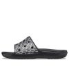 Crocs Classic Logo Hareketli Terlikler “Siyah Beyaz” 206124-066