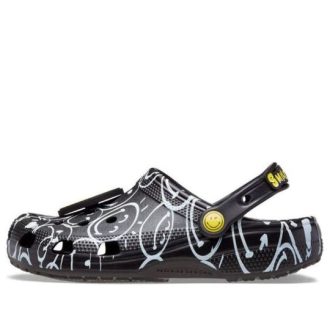 Crocs Classic Smiley World Clogs “Siyah Beyaz” 207971-0C4