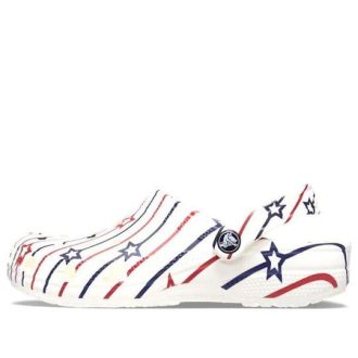 Crocs Classic Stars and Stripe Clog “Beyaz Çok Renkli” 208877-94S