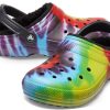 Crocs Classic Tie Dye Stay Warm Cozy Crocs Spor Terlikleri Unisex Mor Kırmızı 206341-988