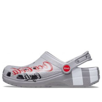 Crocs Coca Cola x Crocs Crossover Light X Outdoor Düz Topuklu Günlük Spor Unisex Gri Sandaletler 207220-030