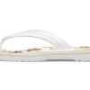Crocs Crocband Baskılı Parmak Arası Terlik “Beyaz Kahverengi” 205943-94S